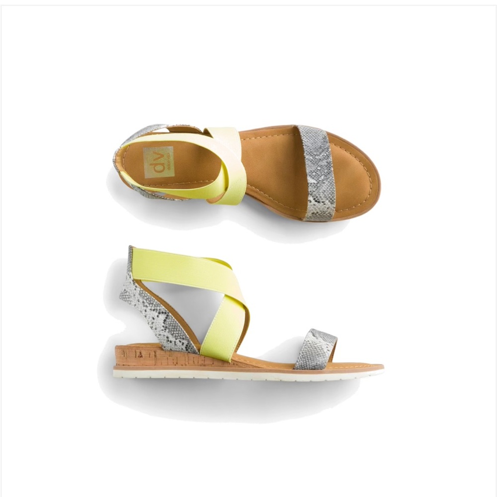 DV by Dolce Vita | Flippa Elastic Wedge Sandals Sz 8